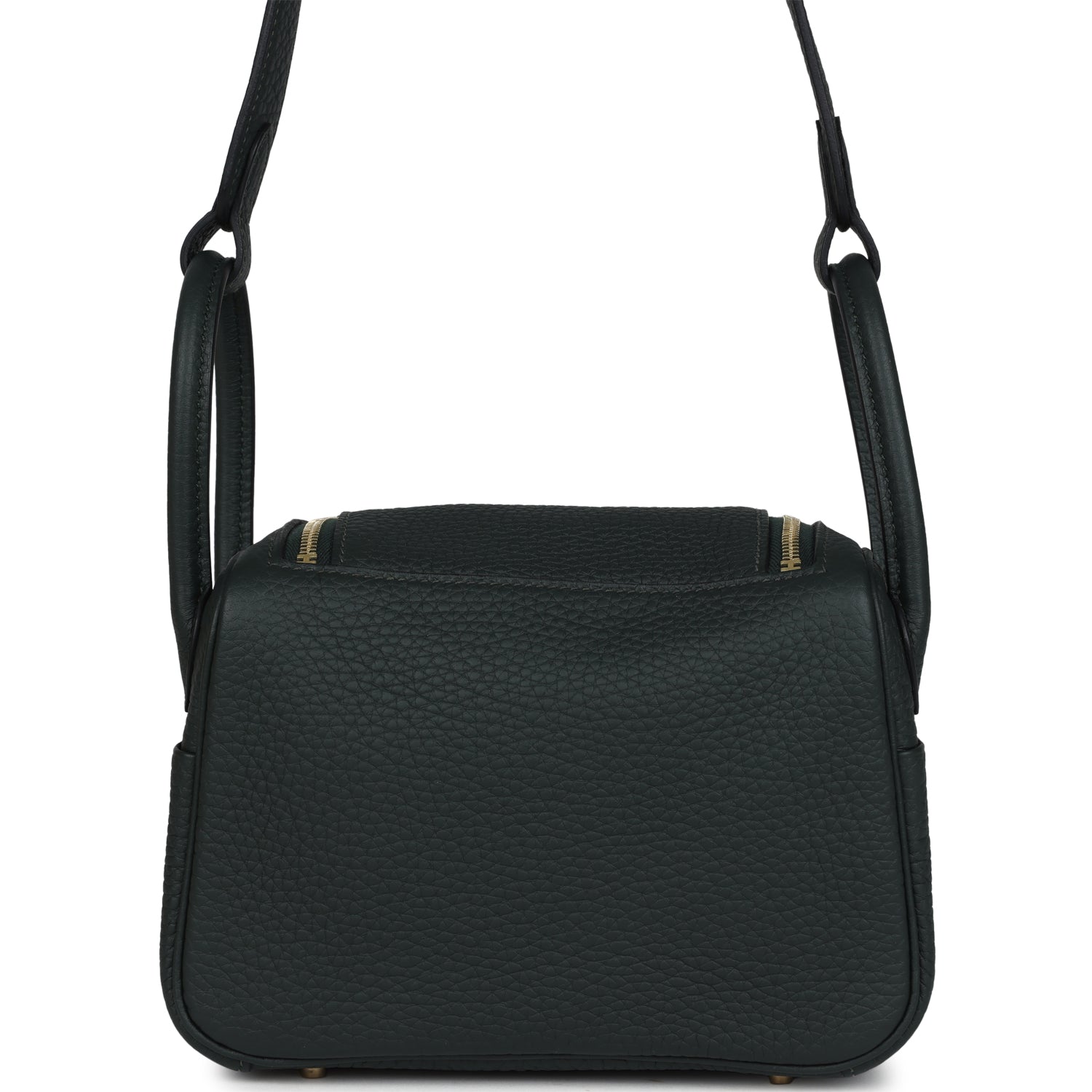 Mini Lindy II Vert Fonce Clemence Gold Hardware
