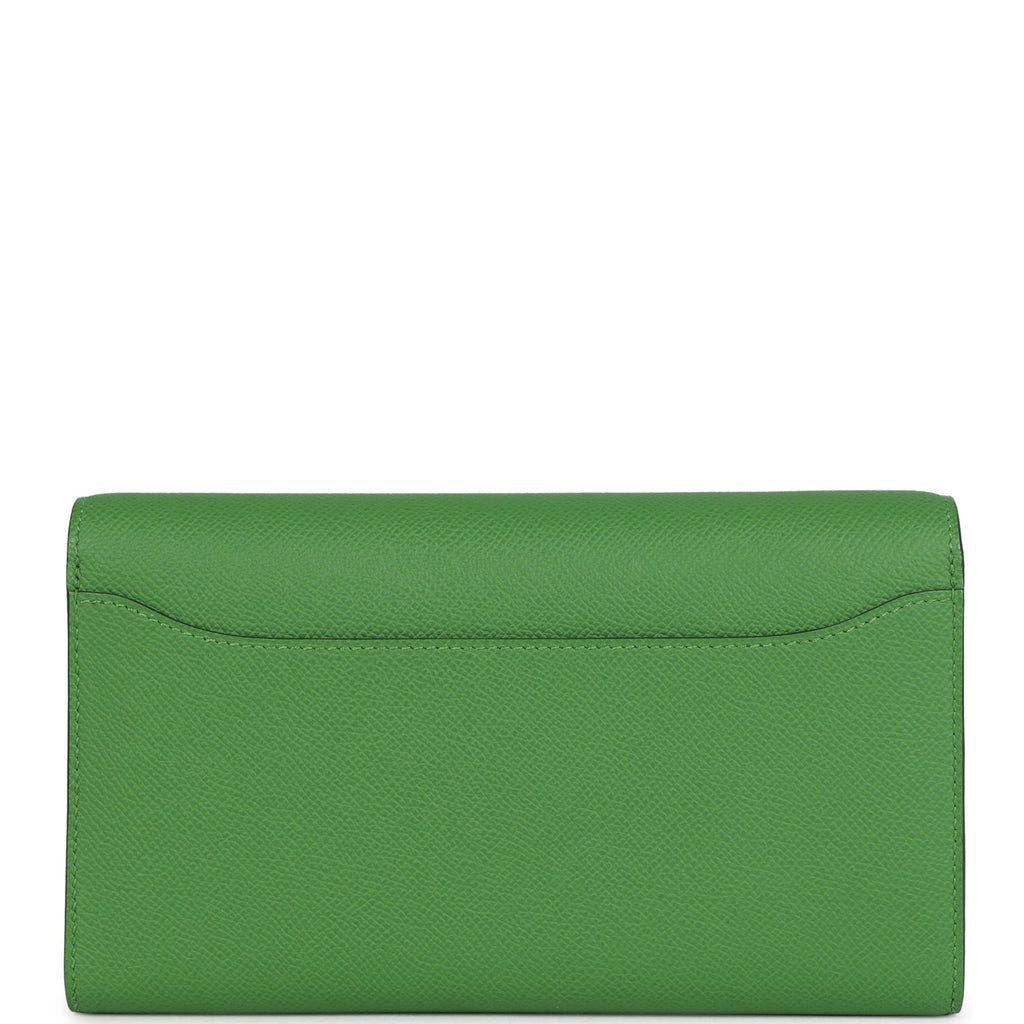 Constance Wallet To Go Vert Yucca Epsom Gold Hardware