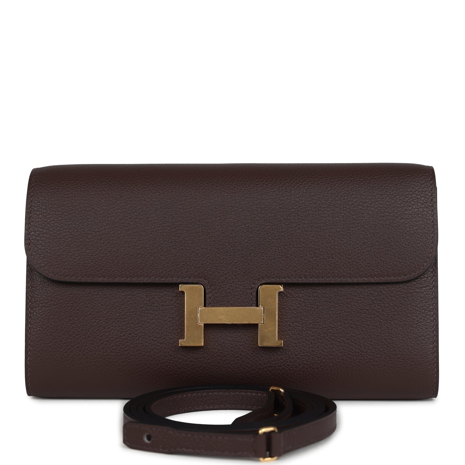 Constance Wallet To Go  Moka Evercolor Gold Hardware