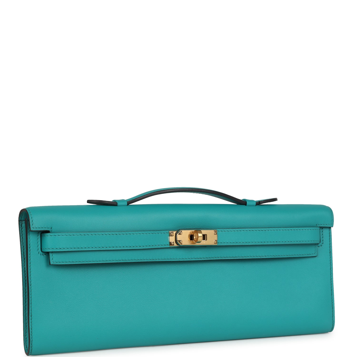 Kelly Cut Vert Verone Swift Gold Hardware