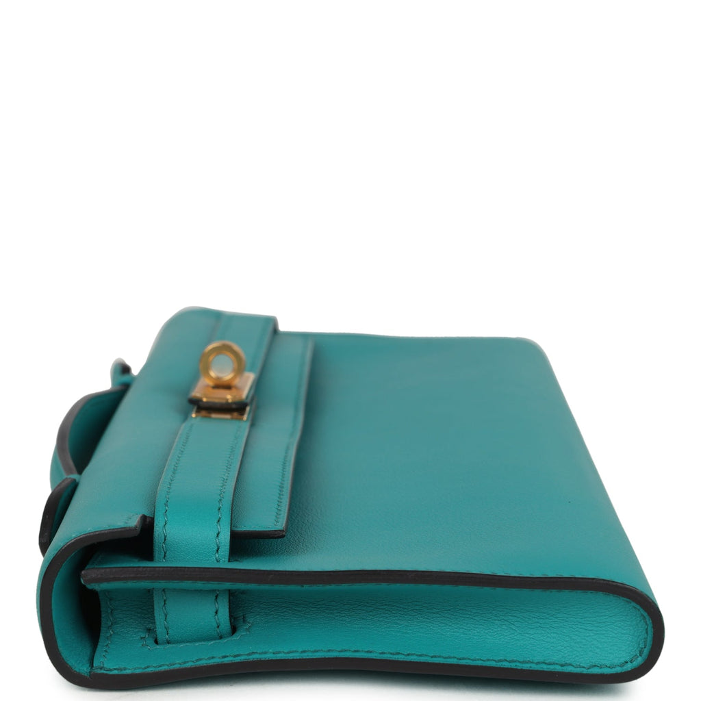 Kelly Cut Vert Verone Swift Gold Hardware