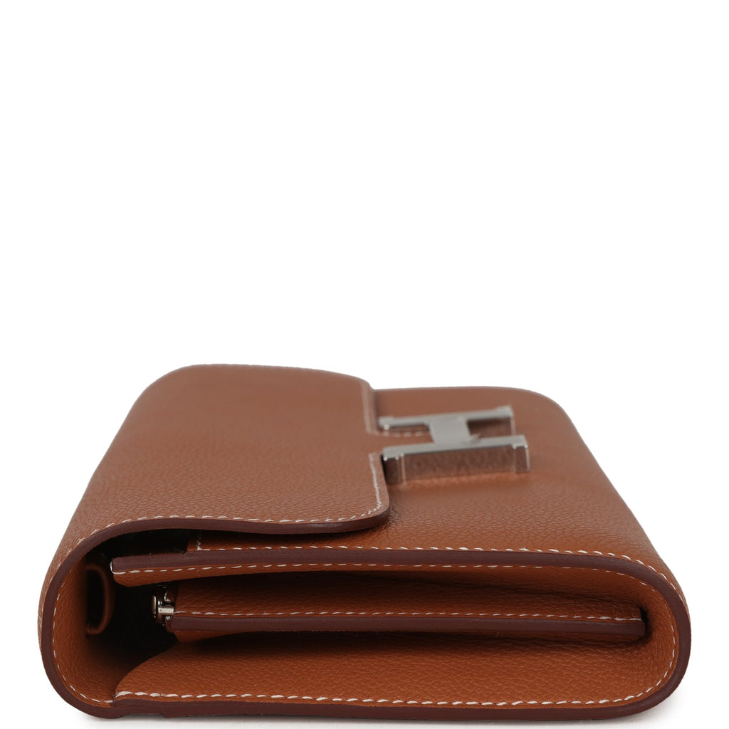Constance Wallet To Go Gold Evercolor Palladium Hardware