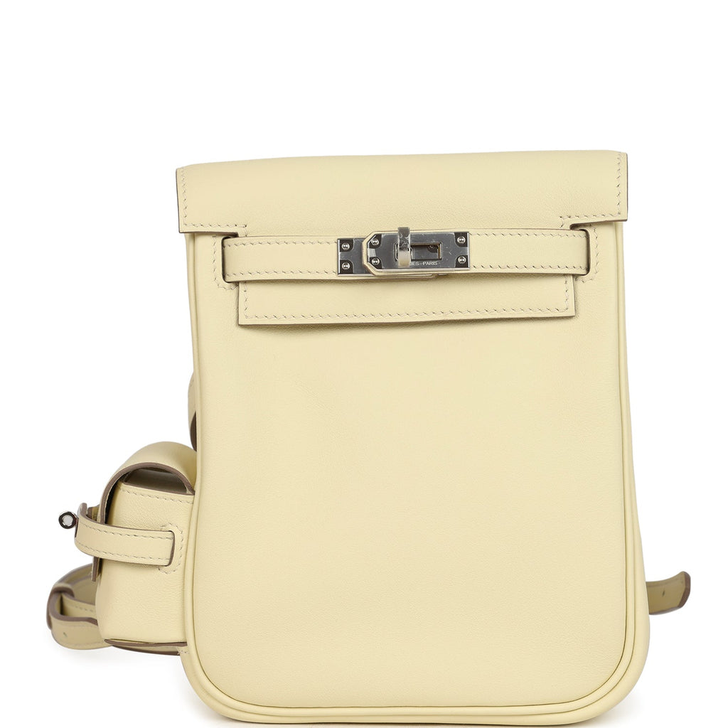 Mini Kelly Jump Backpack Jaune Milton Swift Palladium Hardware