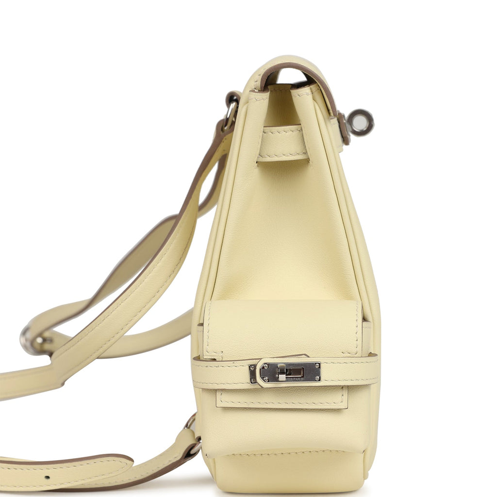 Mini Kelly Jump Backpack Jaune Milton Swift Palladium Hardware