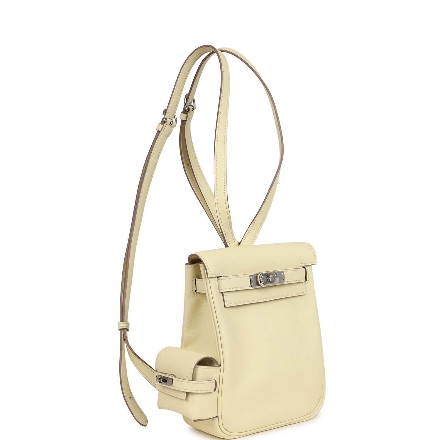 Mini Kelly Jump Backpack Jaune Milton Swift Palladium Hardware