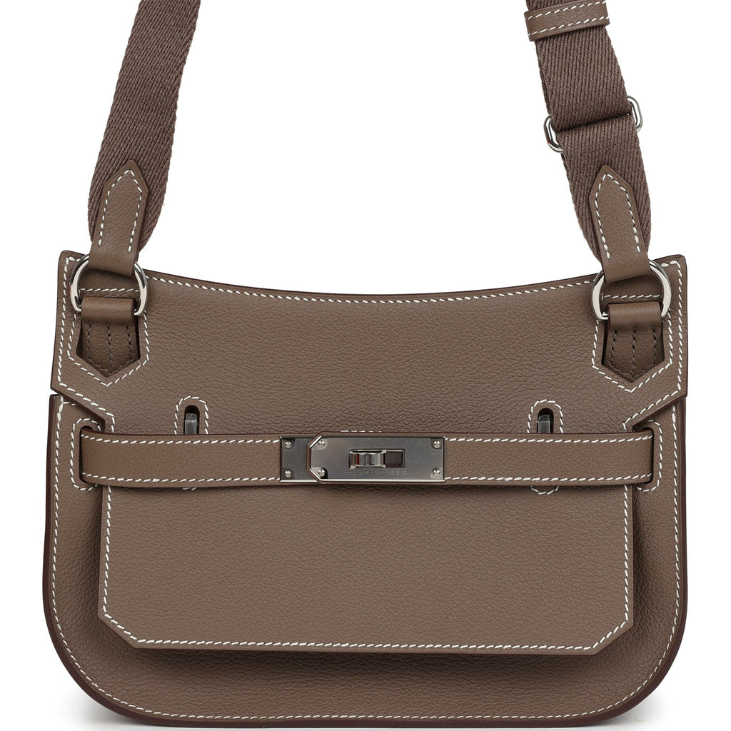 Jypsiere Mini Etoupe Evercolor Palladium Hardware