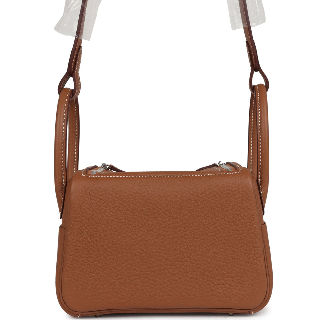Mini Lindy II Gold Clemence Palladium Hardware