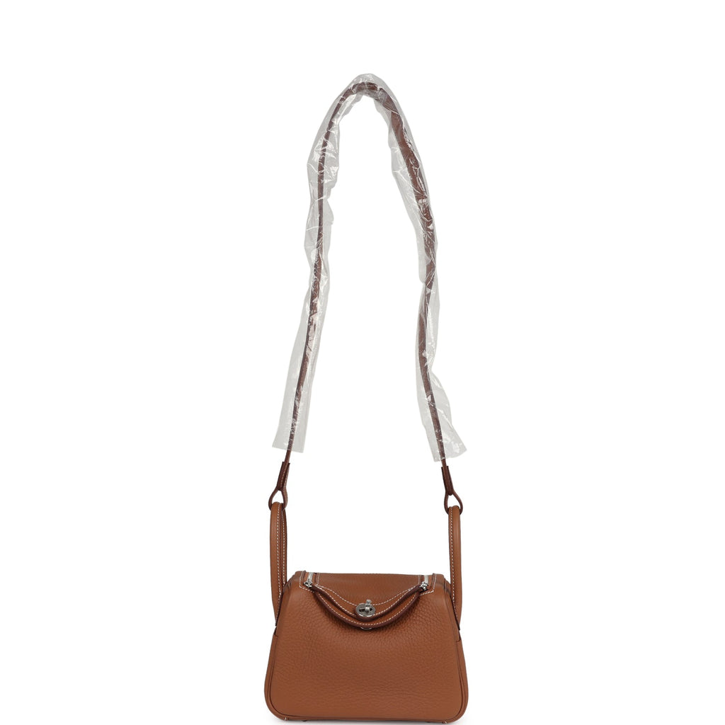 Mini Lindy II Gold Clemence Palladium Hardware