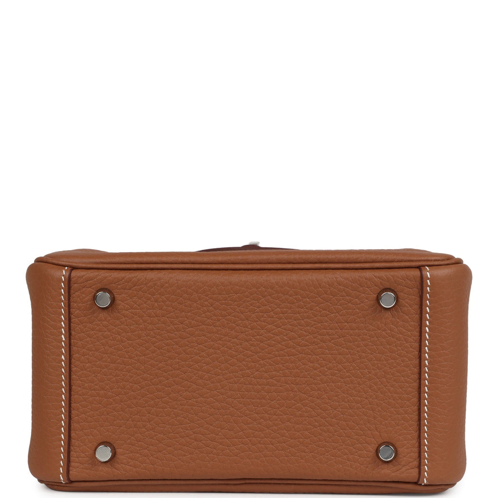 Mini Lindy II Gold Clemence Palladium Hardware