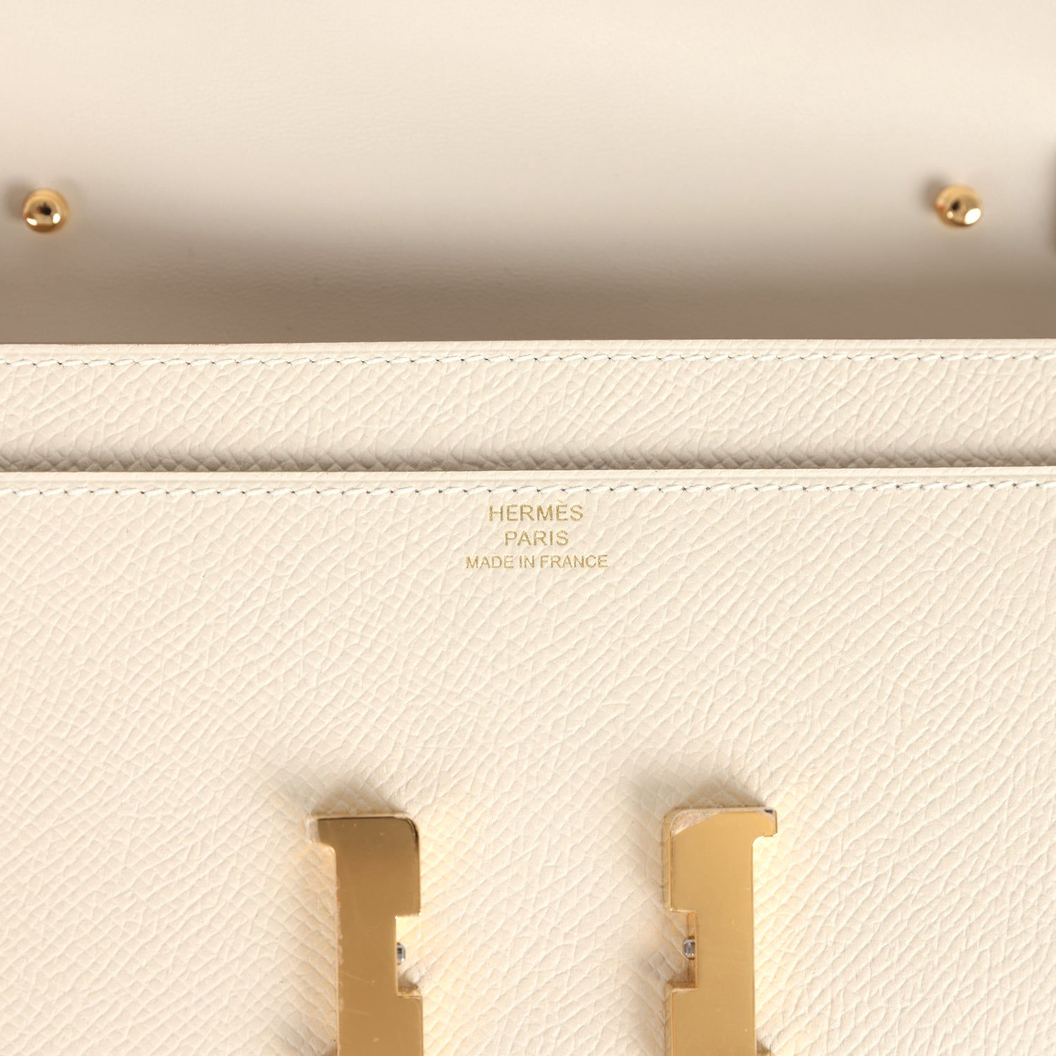 Constance To Go Wallet Craie Epsom Gold Hardware