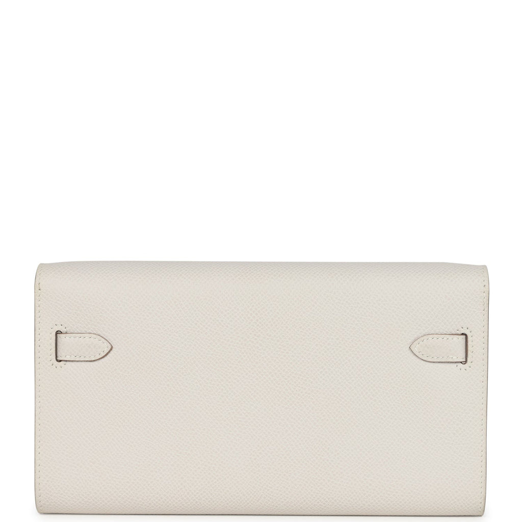 Kelly Wallet To Go Gris Pale Epsom Gold Hardware