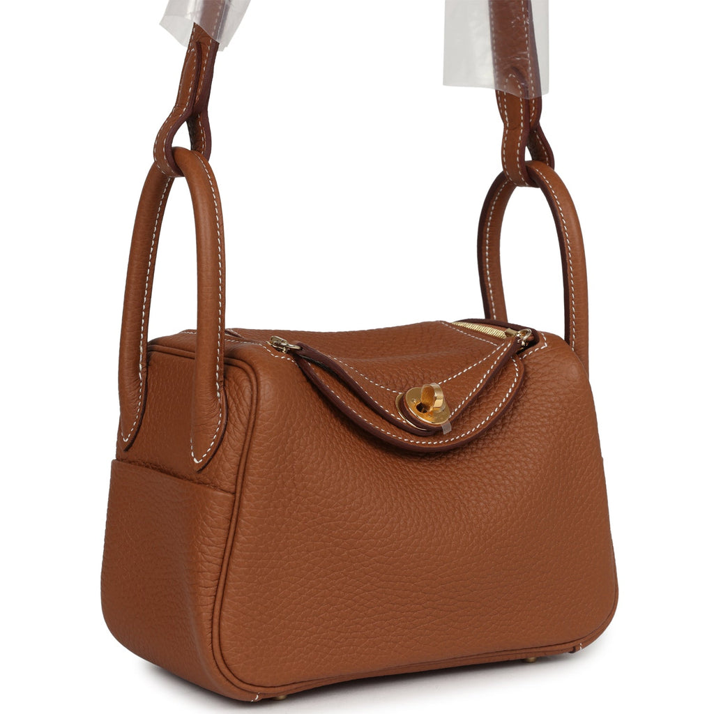 Mini Lindy Gold Clemence Gold Hardware