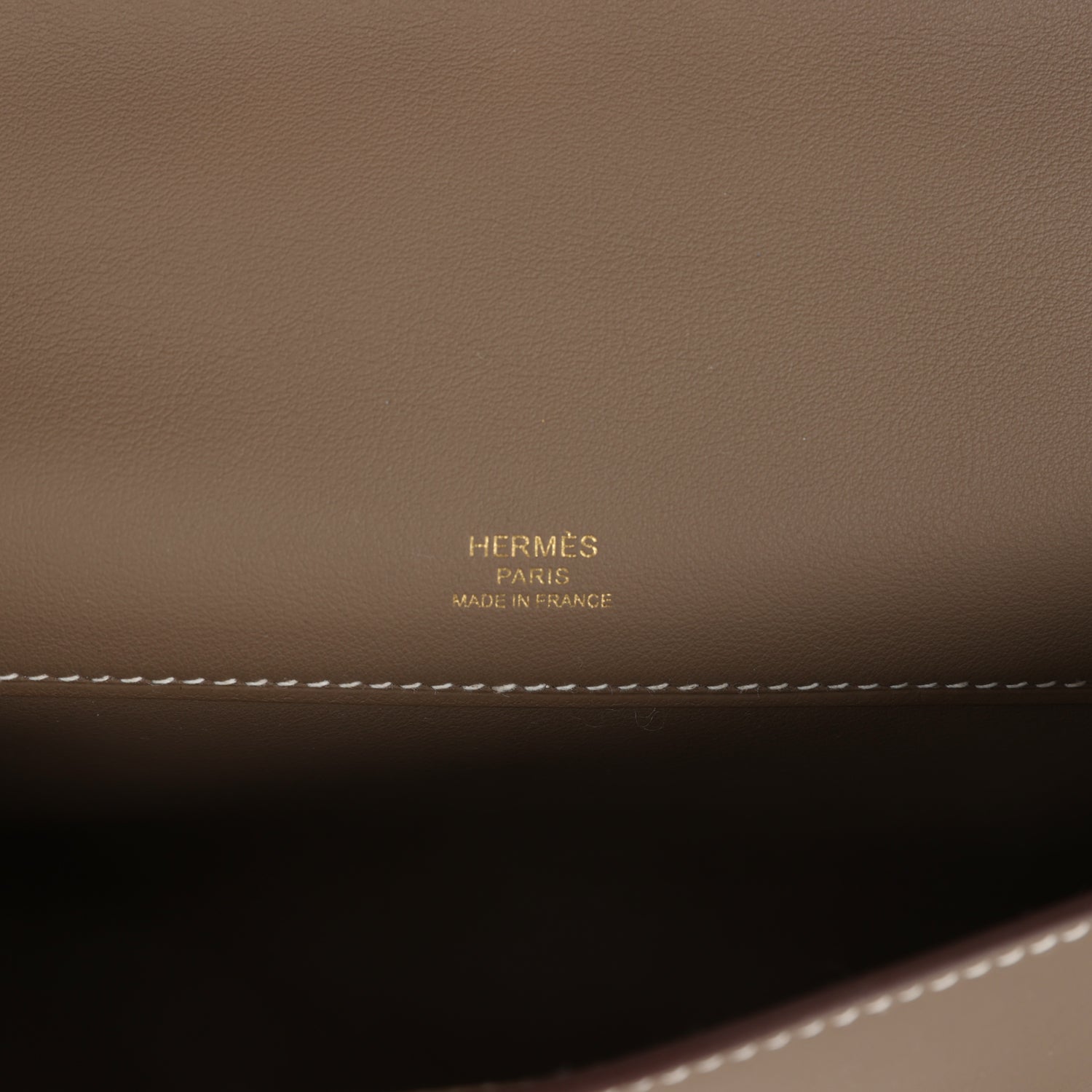 Kelly Cut Etoupe Swift Gold Hardware