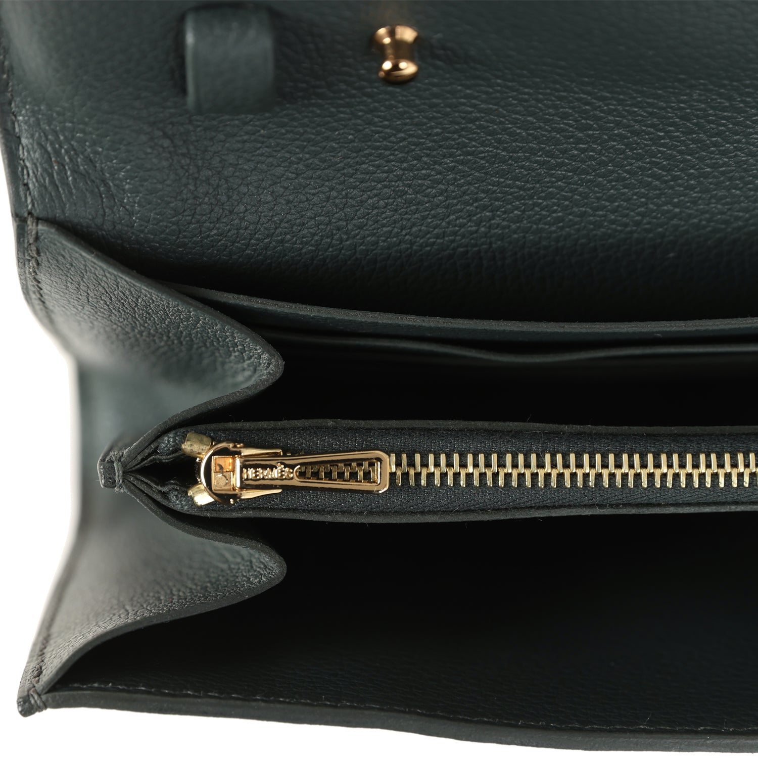 Constance Wallet To Go Vert Mangrove Evercolor Gold Hardware