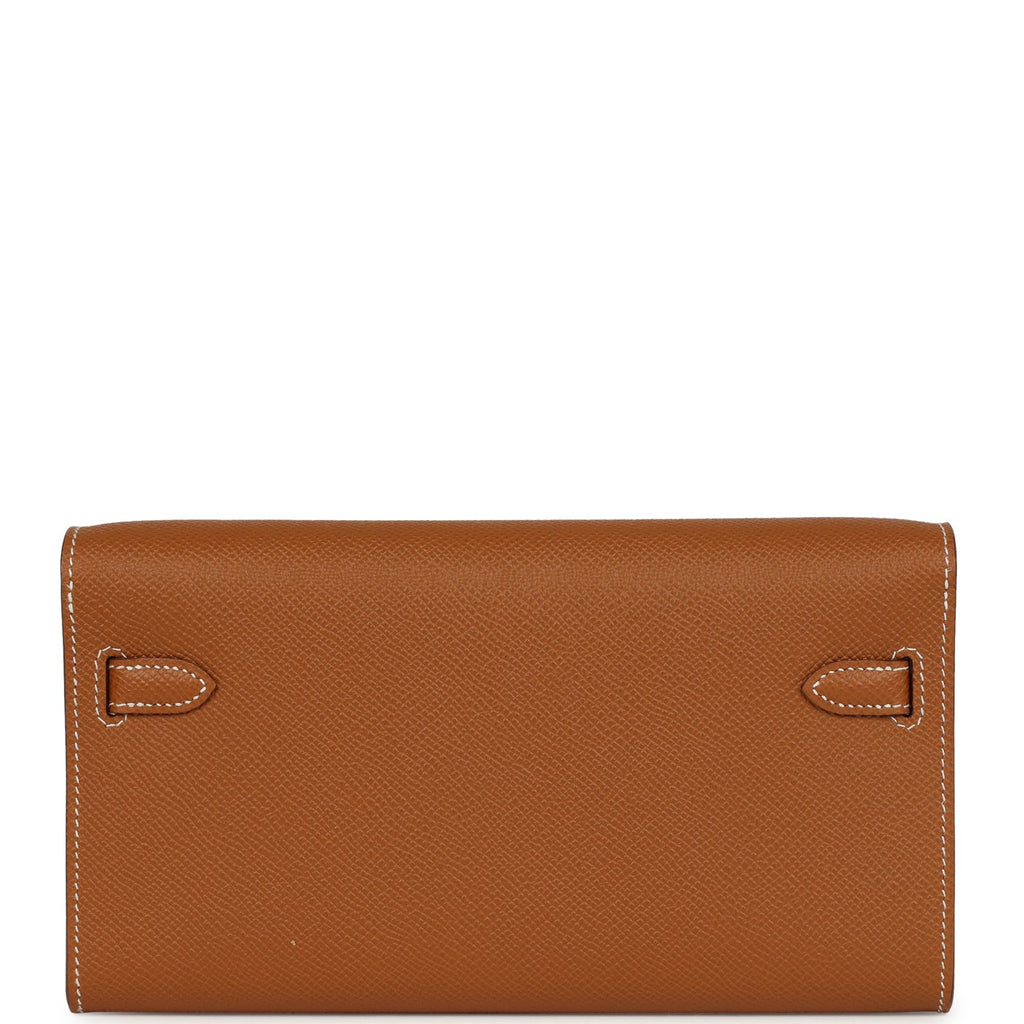 Kelly Wallet To Go Gold Epsom Palladium Hardware