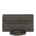 Kelly Wallet To Go Gris Meyer Epsom Palladium Hardware