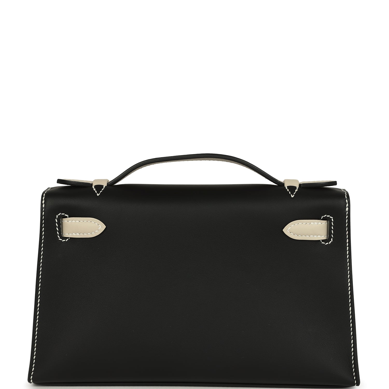 Special Order (HSS) Kelly Pochette Black and Beton Swift Permabrass Hardware