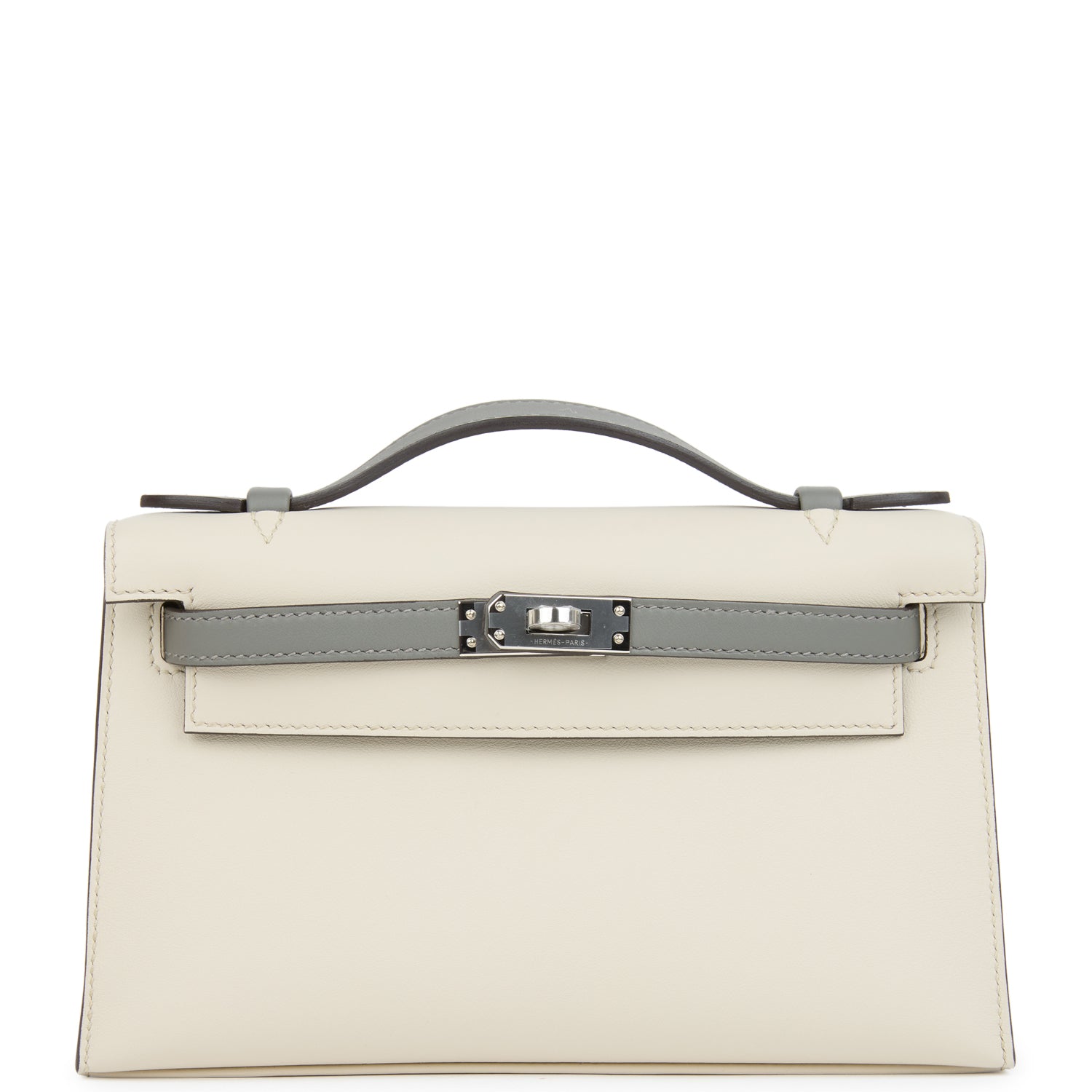 Special Order (HSS) Kelly Pochette Beton and Gris Meyer Swift Palladium Hardware