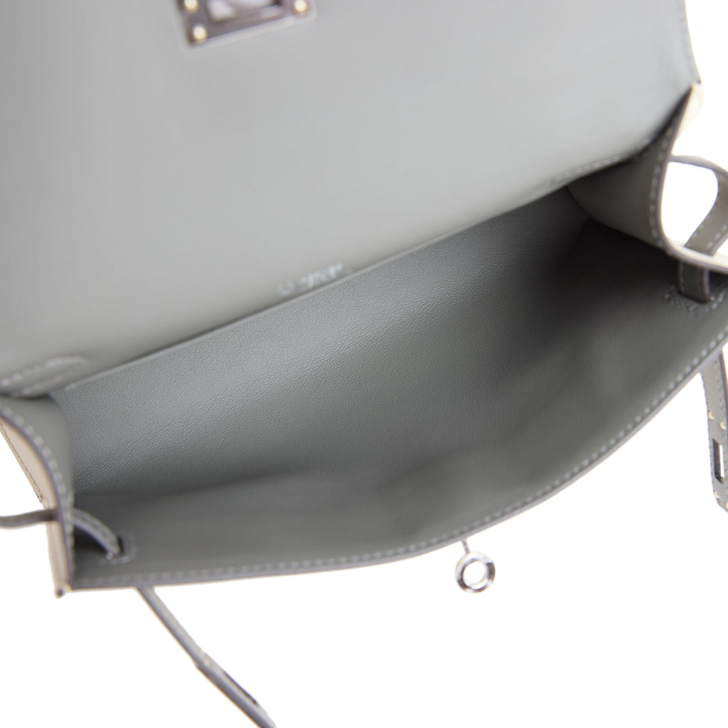 Special Order (HSS) Kelly Pochette Beton and Gris Meyer Swift Palladium Hardware