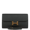 Constance Wallet To Go Black Epsom Gold Hardware