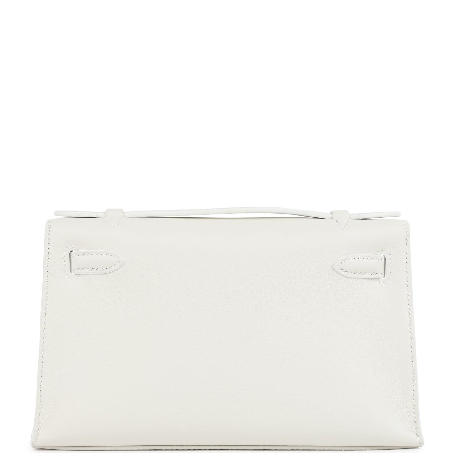 Kelly Pochette White Swift Gold Hardware