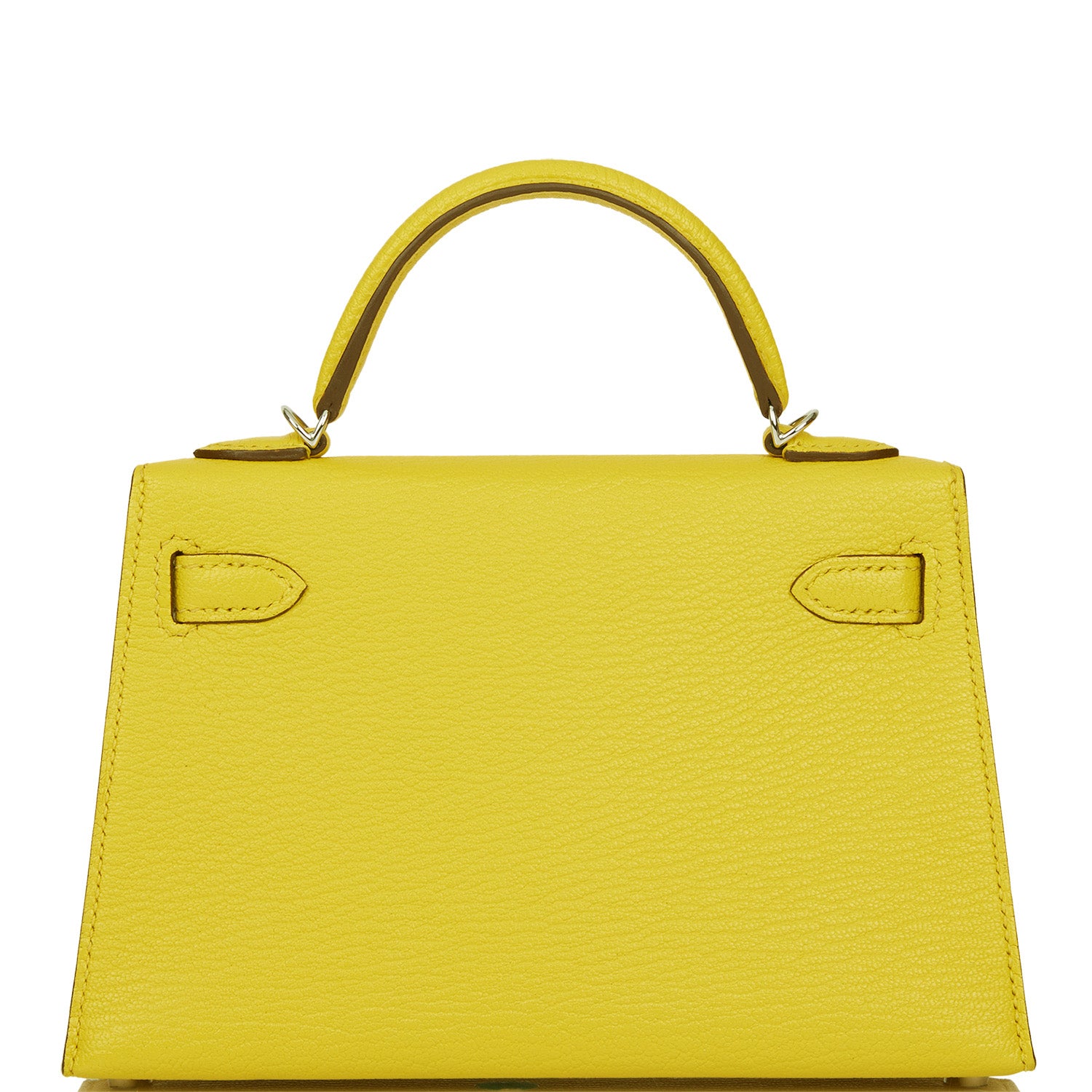 Kelly Sellier 20 Jaune de Naples Verso Chèvre Palladium Hardware