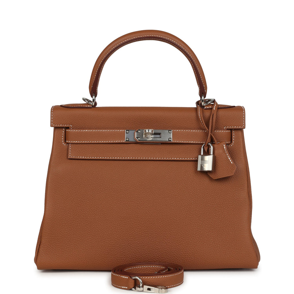 Kelly Retourne 28 Gold Togo Palladium Hardware