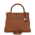 Kelly Retourne 28 Gold Togo Palladium Hardware