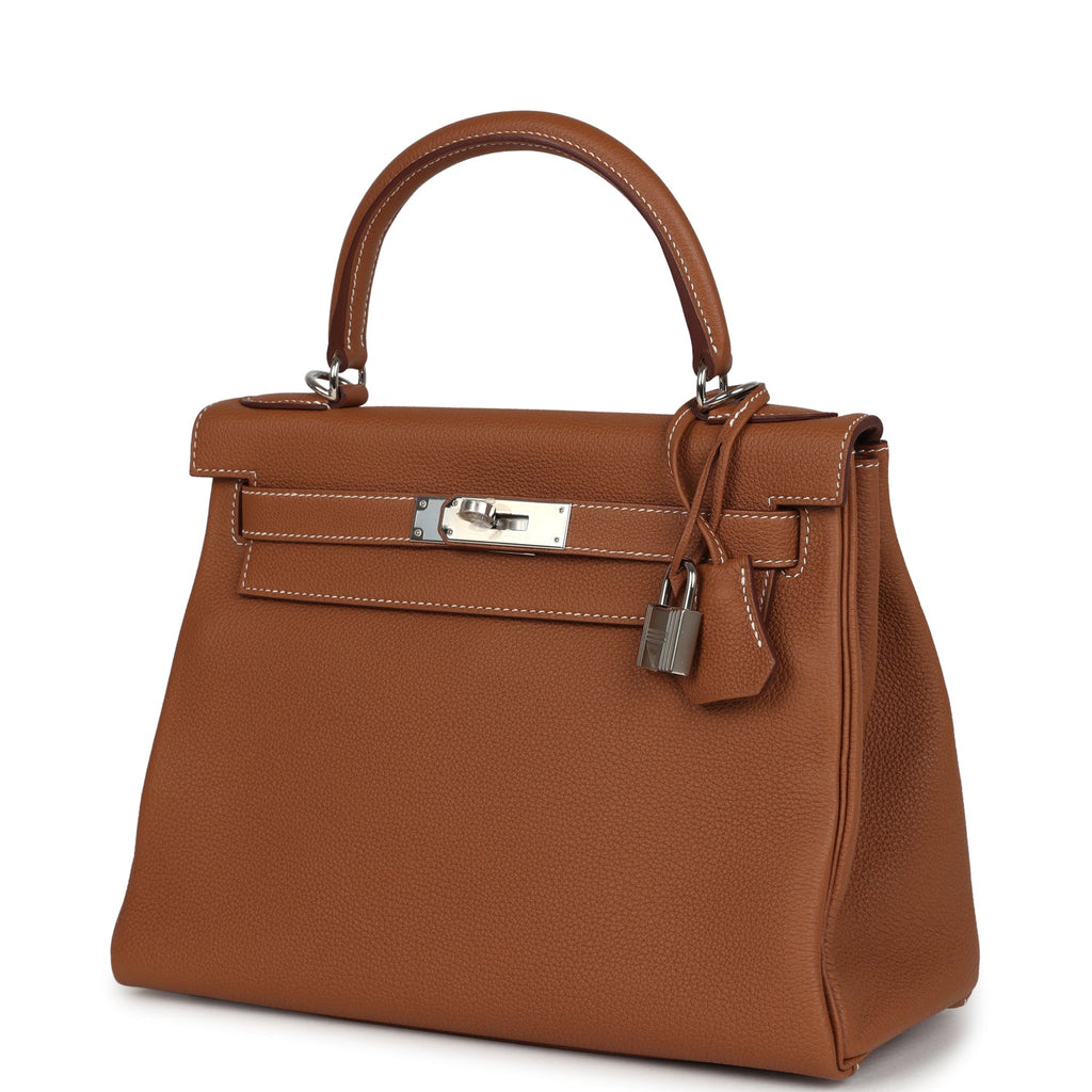 Kelly Retourne 28 Gold Togo Palladium Hardware