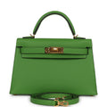 Kelly Sellier 20 Vert Yucca Epsom Gold Hardware