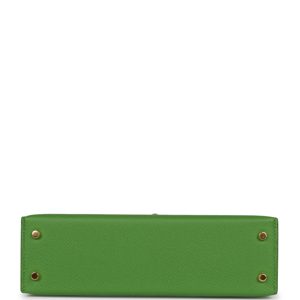 Kelly Sellier 20 Vert Yucca Epsom Gold Hardware