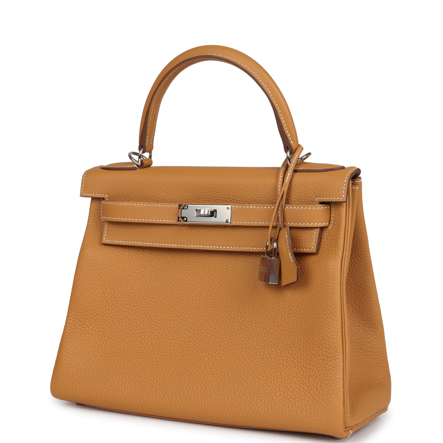 Kelly Retourne 28 Naturel Sable Togo Palladium Hardware