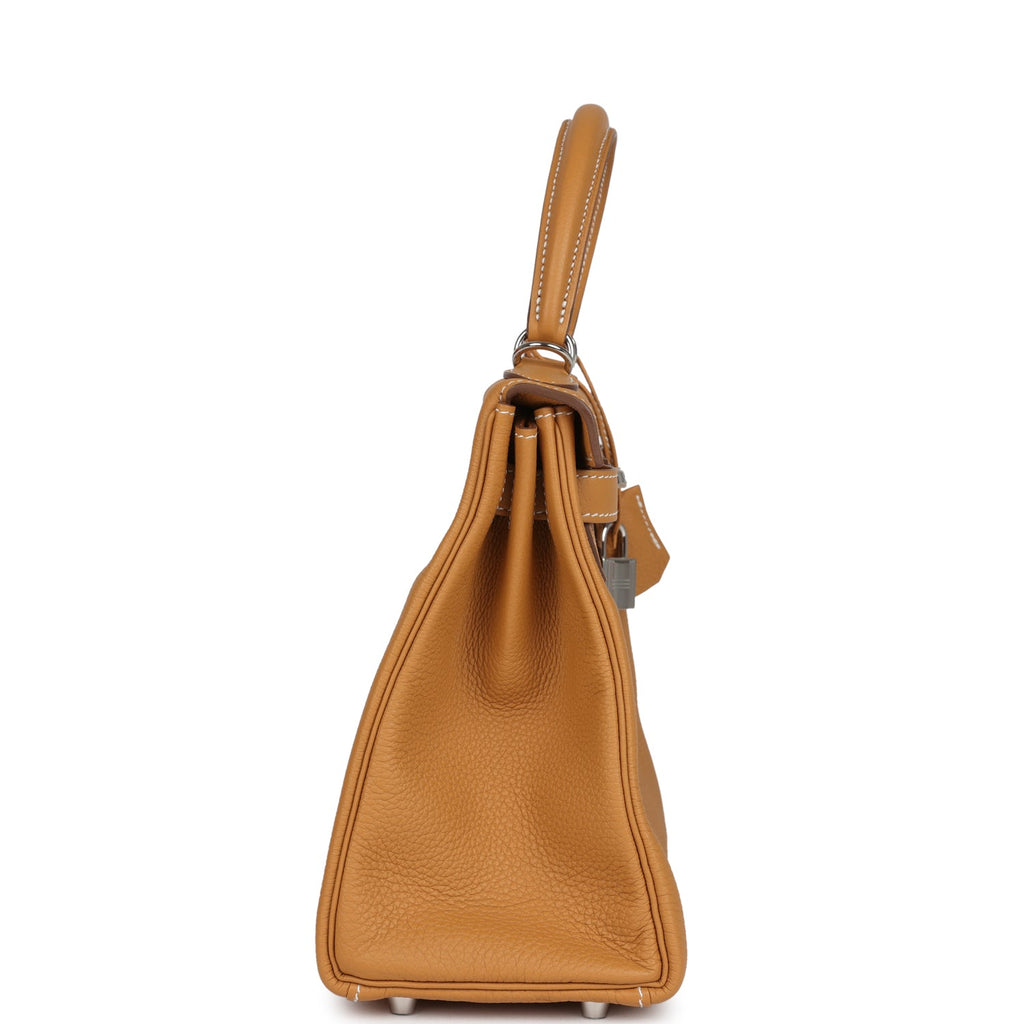 Kelly Retourne 28 Naturel Sable Togo Palladium Hardware