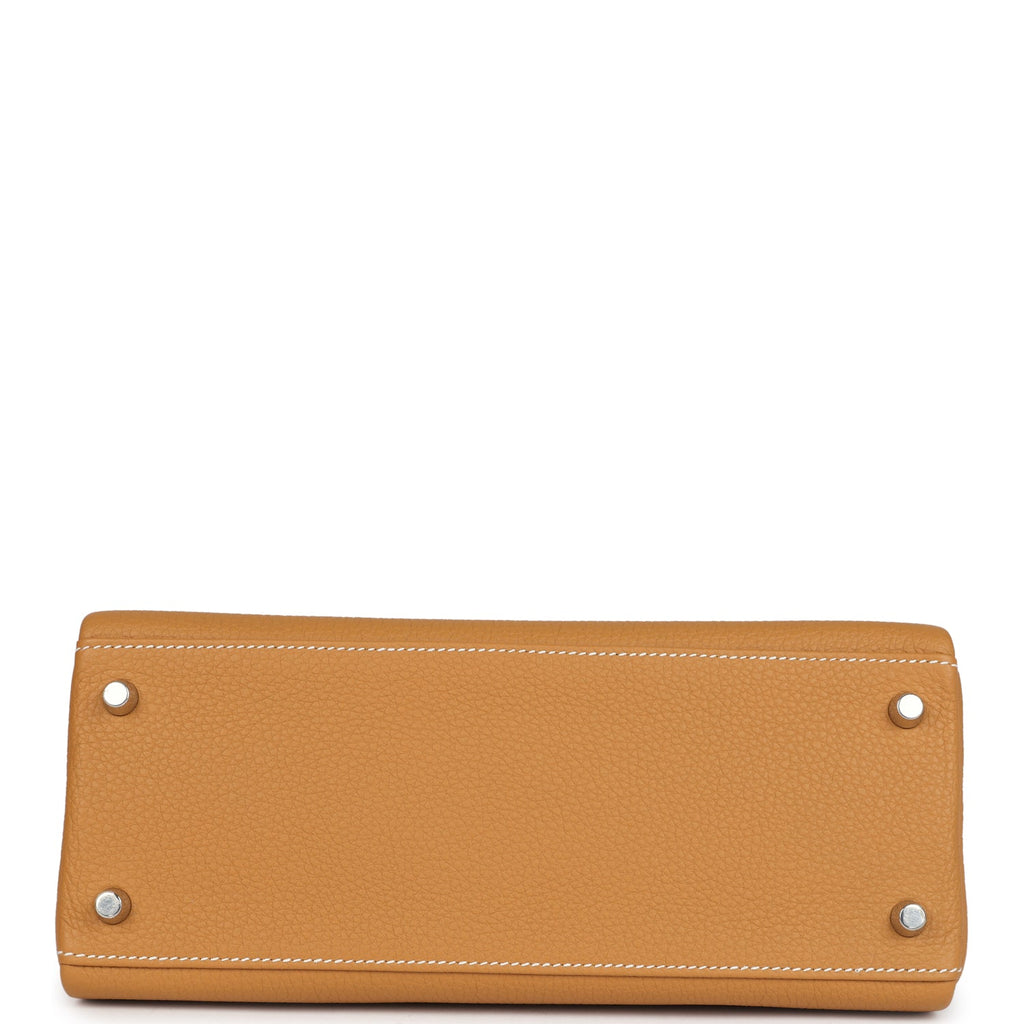 Kelly Retourne 28 Naturel Sable Togo Palladium Hardware