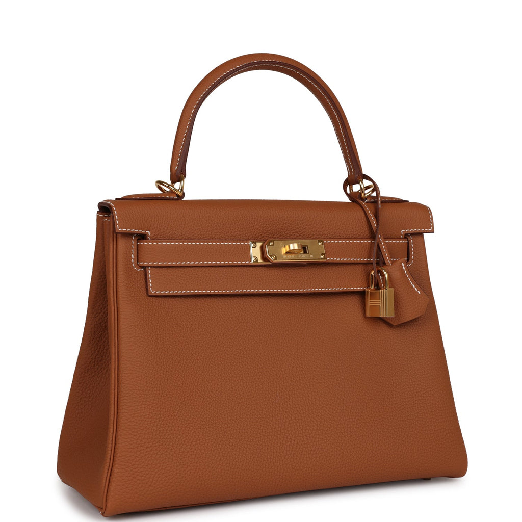 Kelly Retourne 28 Gold Togo Gold Hardware