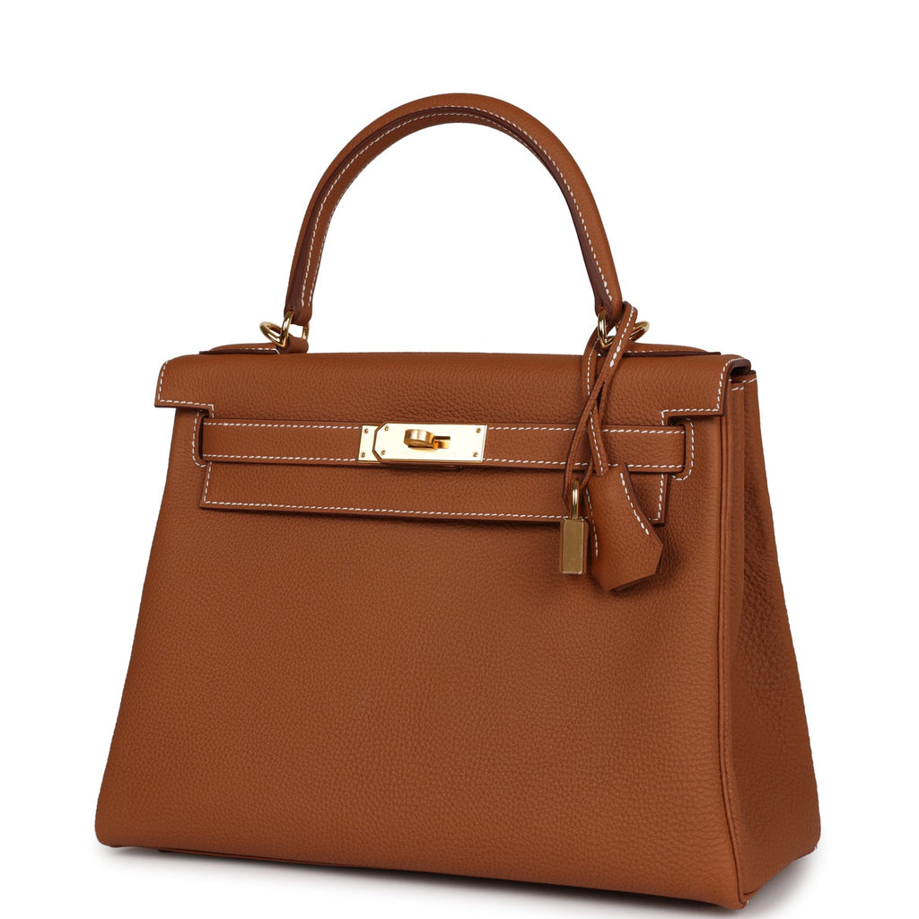 Kelly Retourne 28 Gold Togo Gold Hardware