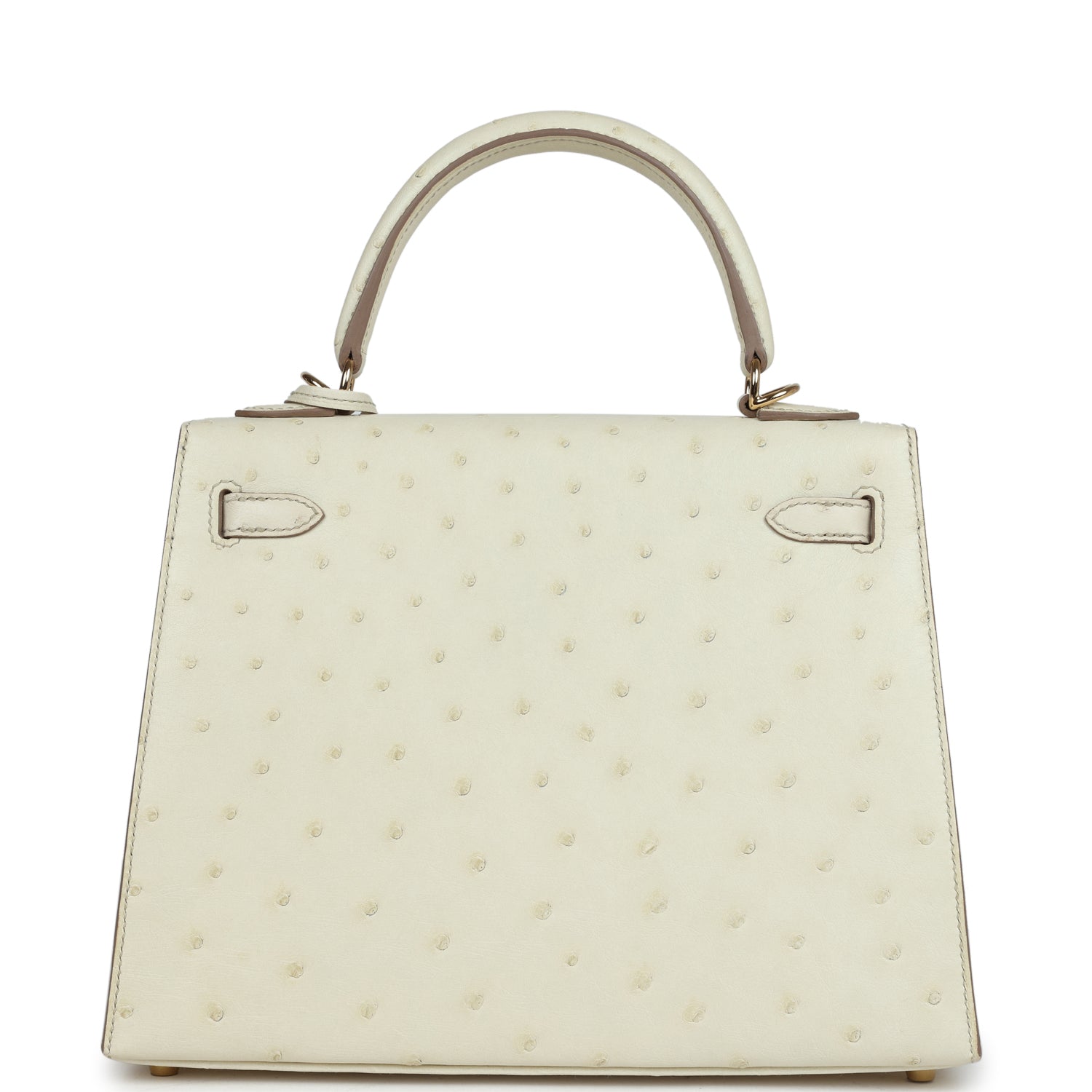 Special Order (HSS) Kelly Sellier 25 Nata Verso Ostrich Permabrass Hardware