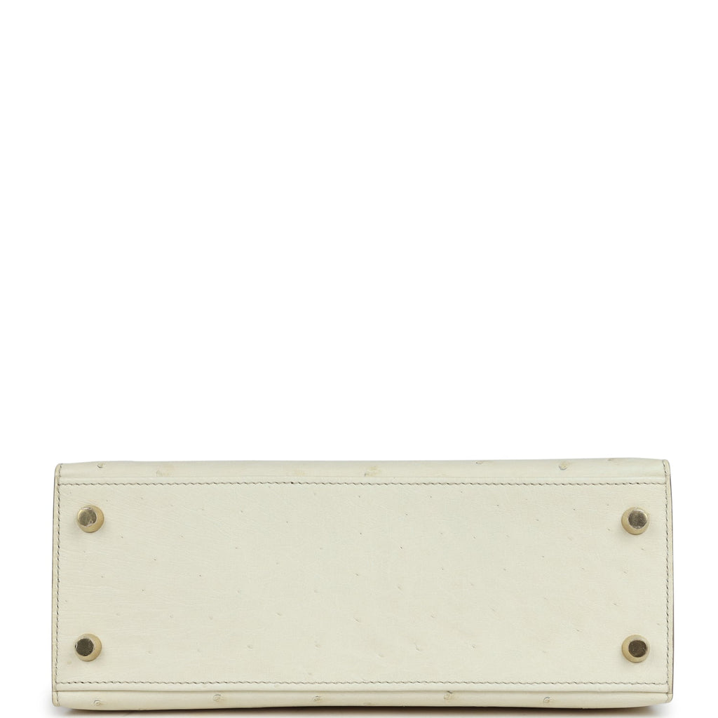 Special Order (HSS) Kelly Sellier 25 Nata Verso Ostrich Permabrass Hardware