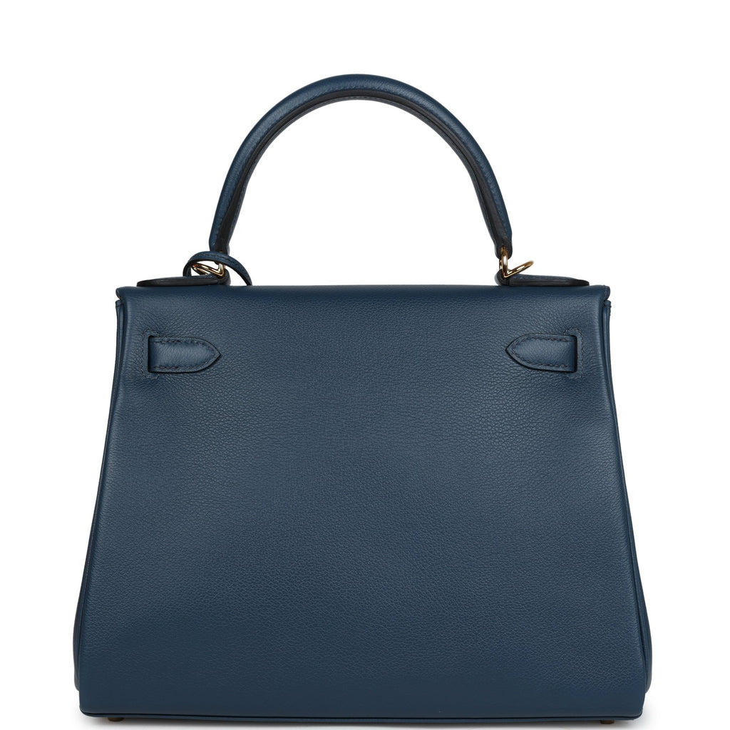Kelly Retourne 28 Deep Bleu Evercolor Gold Hardware