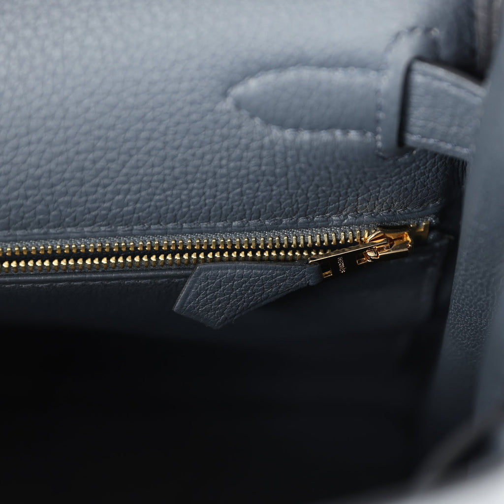 Kelly Retourne 28 Gris Misty Togo Permabrass Hardware