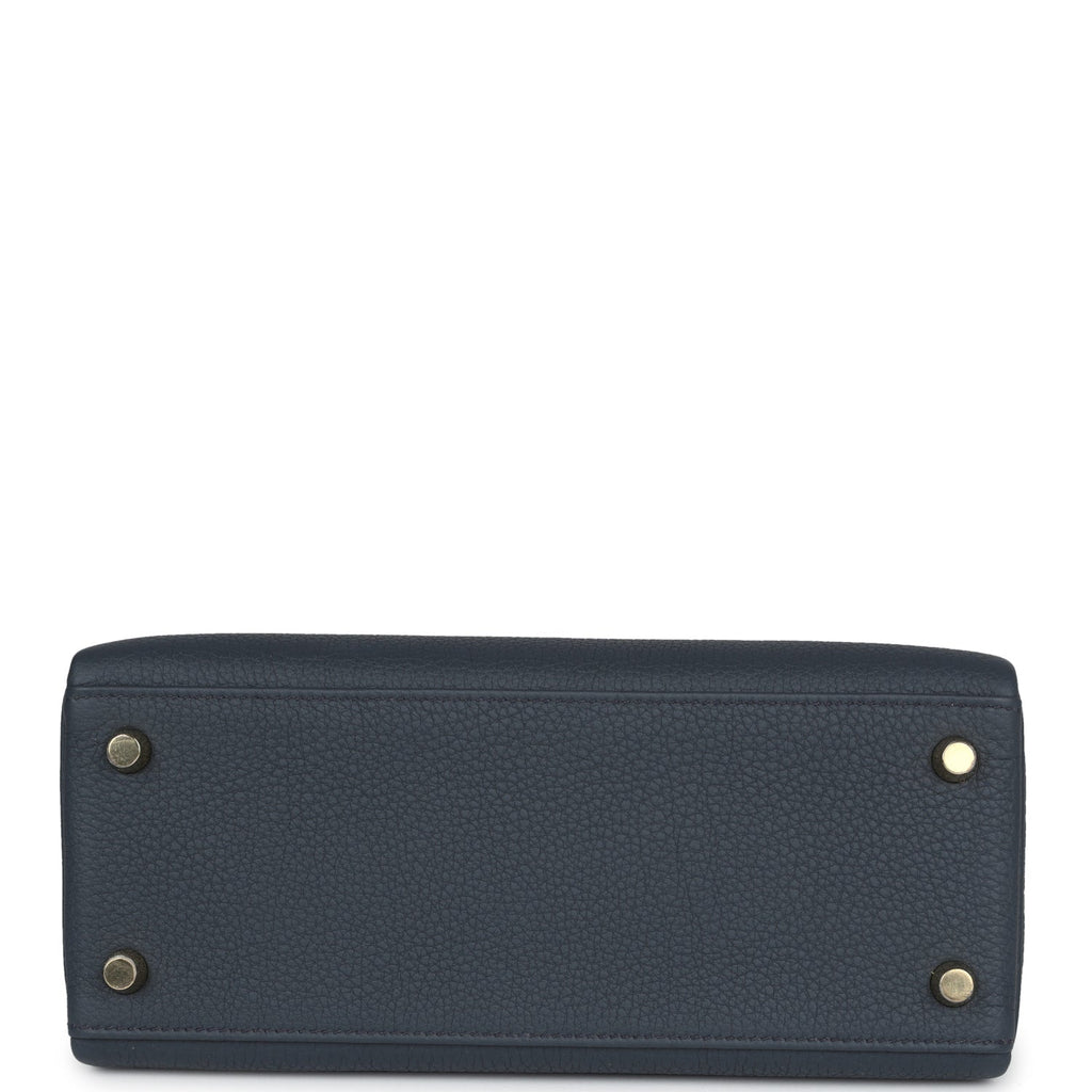 Kelly Retourne 25 Gris Misty Togo Permabrass Hardware