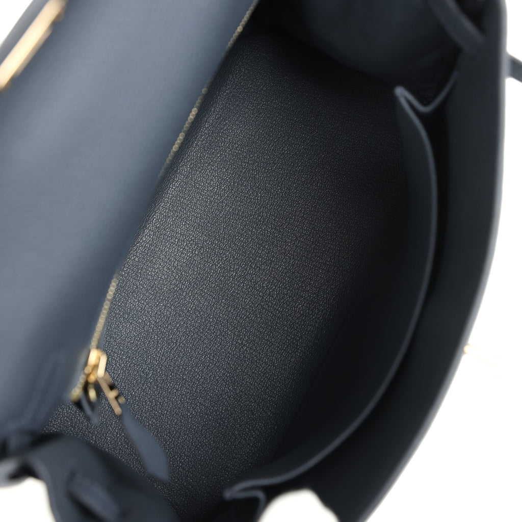 Kelly Retourne 25 Gris Misty Togo Permabrass Hardware