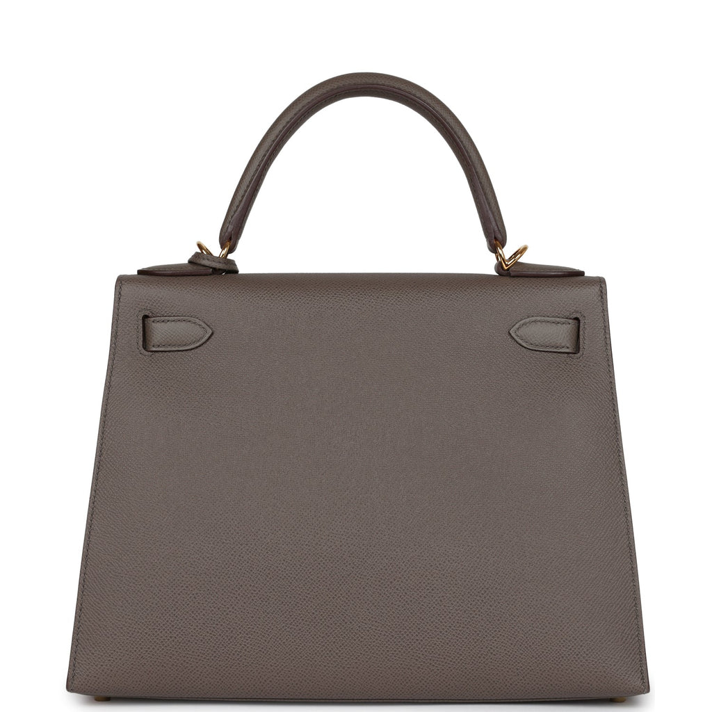 Kelly Sellier 28 Etain Epsom Gold Hardware