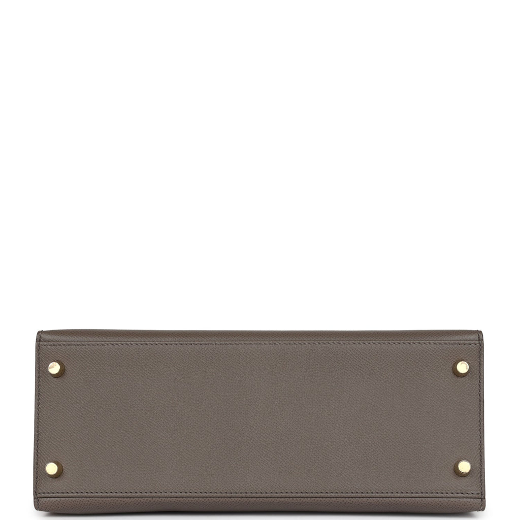 Kelly Sellier 28 Etain Epsom Gold Hardware
