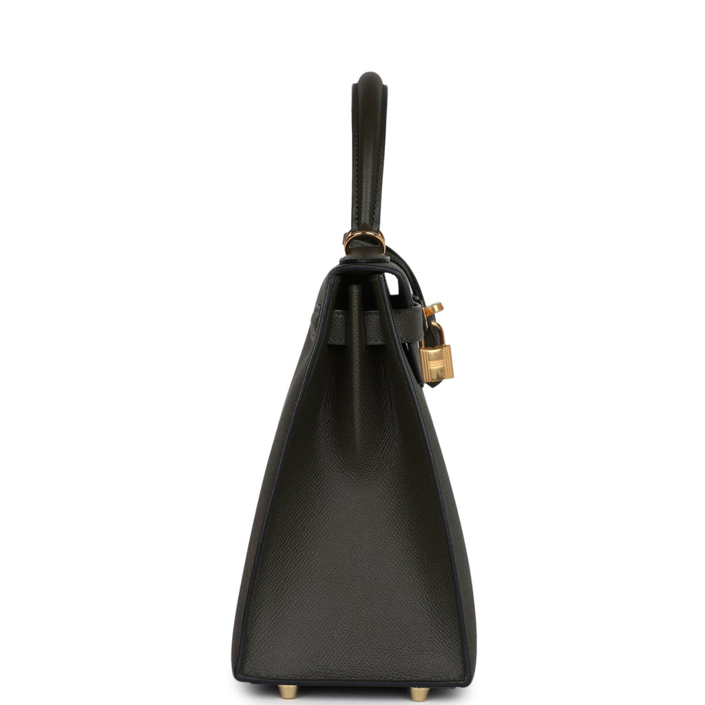 Kelly Sellier 28 Vert De Gris Epsom Gold Hardware