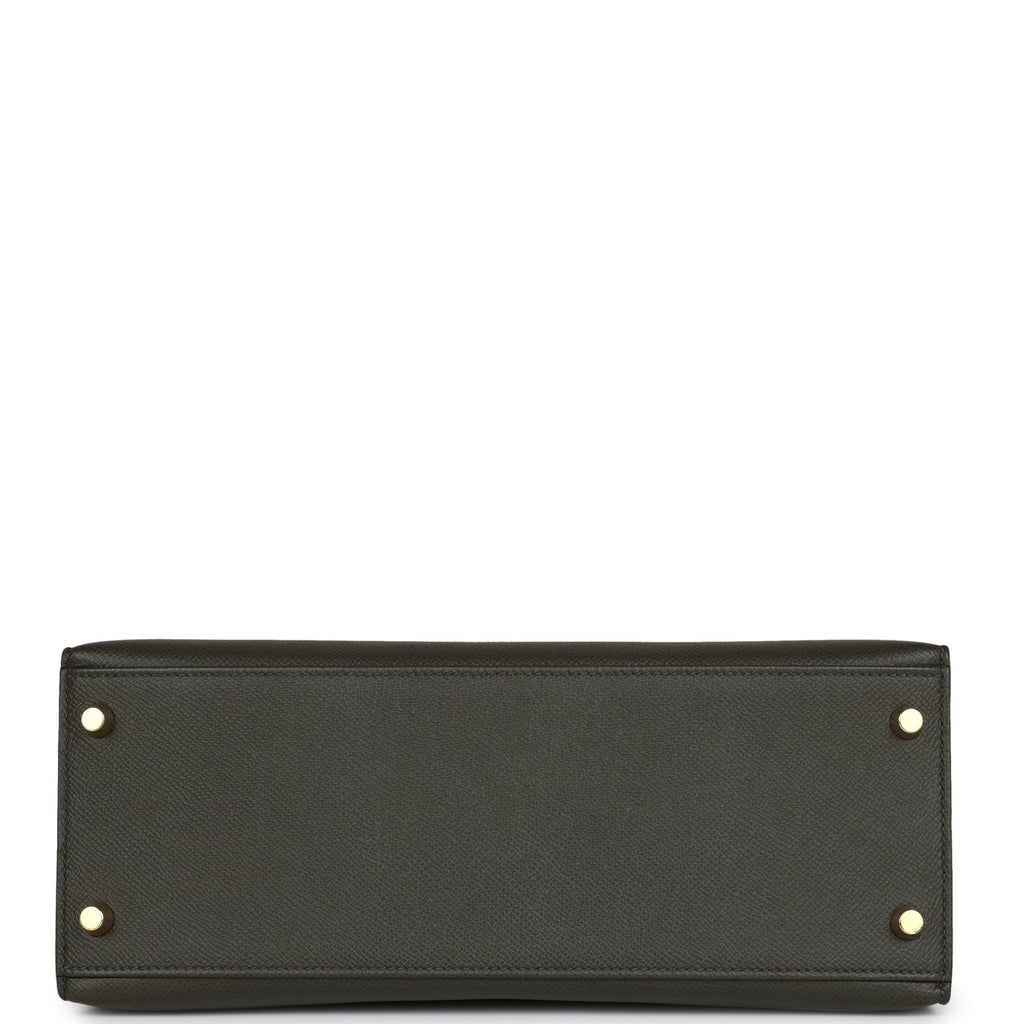 Kelly Sellier 28 Vert De Gris Epsom Gold Hardware