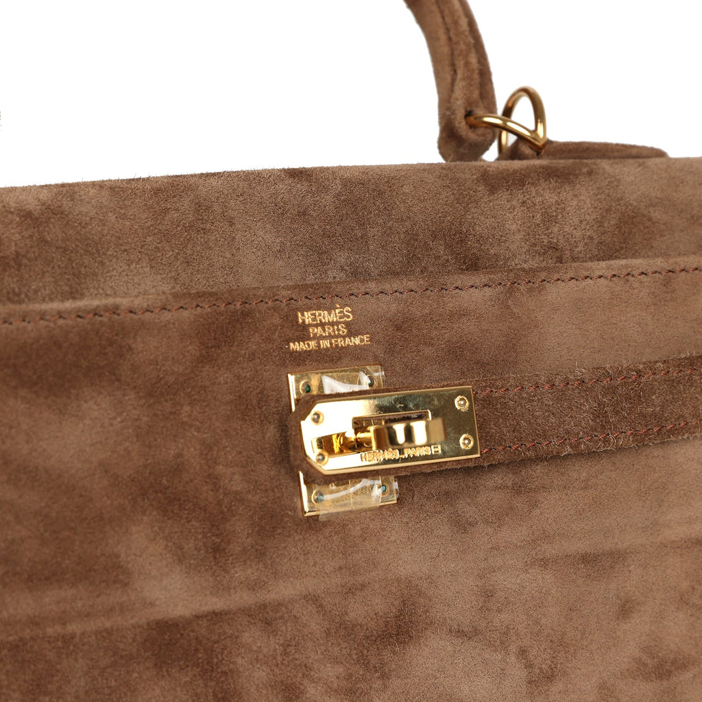 Vintage Kelly Sellier 25 Brown Doblis Gold Hardware