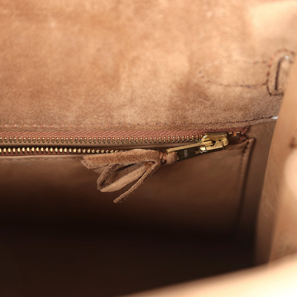 Vintage Kelly Sellier 25 Brown Doblis Gold Hardware