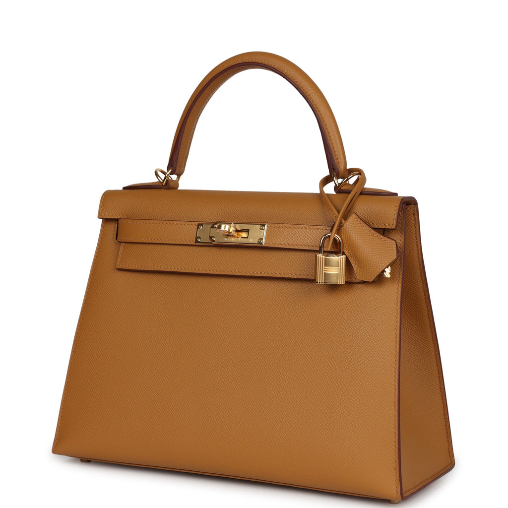 Kelly Sellier 28 Sesame Epsom Gold Hardware