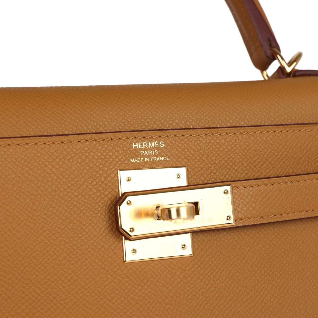 Kelly Sellier 28 Sesame Epsom Gold Hardware